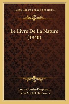 portada Le Livre De La Nature (1840) (en Francés)