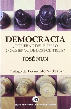 portada Democracia. ¿Gobierno del pueblo o gobierno de los políticos? (in Spanish)