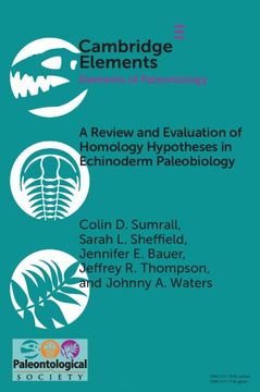 portada A Review and Evaluation of Homology Hypotheses in Echinoderm Paleobiology (Elements of Paleontology) (in English)