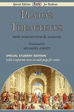 portada theaetetus (special edition for students) (en Inglés)