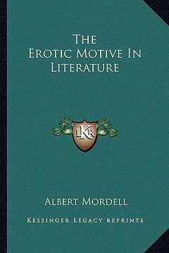 portada the erotic motive in literature (in English)