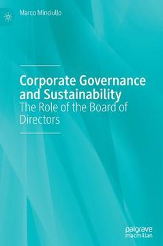 portada Corporate Governance and Sustainability: The Role of the Board of Directors (en Inglés)