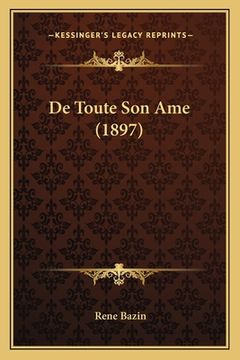 portada De Toute Son Ame (1897) (en Francés)