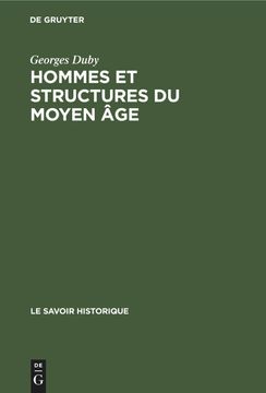 portada Hommes et Structures du Moyen Âge: Recueil D'articles (in French)