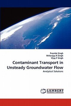 portada contaminant transport in unsteady groundwater flow