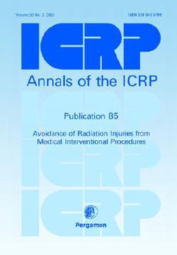 portada icrp publication 85: avoidance of radiation injuries from medical interventional procedures: annals of the icrp volume 30/2