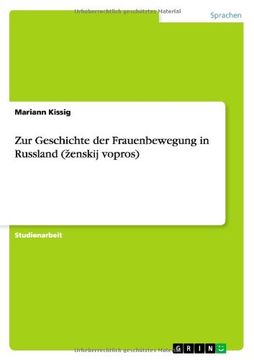 portada Zur Geschichte der Frauenbewegung in Russland (ženskij vopros) (German Edition)