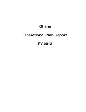 portada Ghana Operational Plan Report FY 2013 (en Inglés)