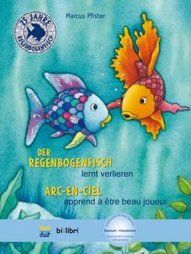 portada Der Regenbogenfisch Lernt Verlieren. Kinderbuch Deutsch-Französisch