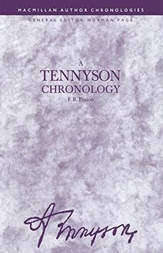 portada A Tennyson Chronology (Author Chronologies Series)