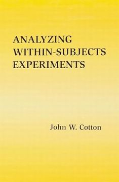portada Analyzing Within-Subjects Experiments (en Inglés)