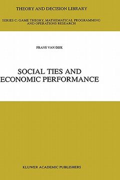 portada social ties and economic performance (en Inglés)