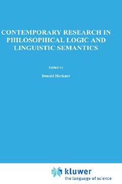 portada contemporary research in philosophical logic and linguistic semantics (in English)