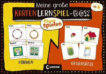portada Clever Spielen - Meine Große Kartenlernspiel-Box - Formen/Gegensätze (en Alemán)