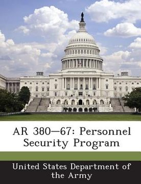 portada AR 380-67: Personnel Security Program (en Inglés)