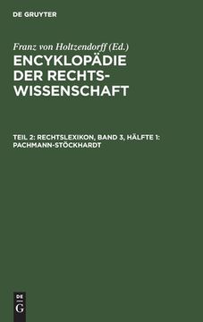 portada Rechtslexikon, Band 3, hã Â¤Lfte 1: Pachmann-Stã Â¶Ckhardt (German Edition) [Hardcover ] 