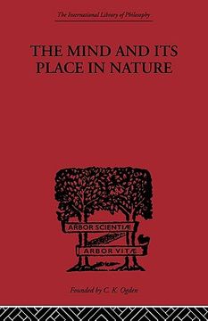 portada the mind and its place in nature