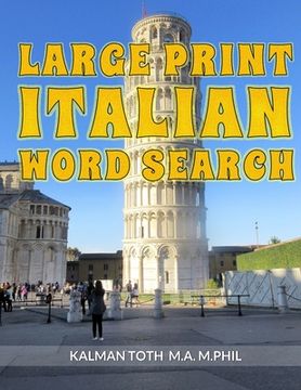 portada Large Print Italian Word Search (en Italiano)