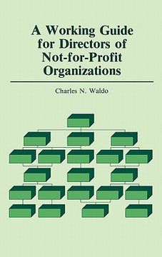 portada a working guide for directors of not-for-profit organizations (en Inglés)