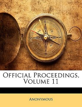 portada official proceedings, volume 11