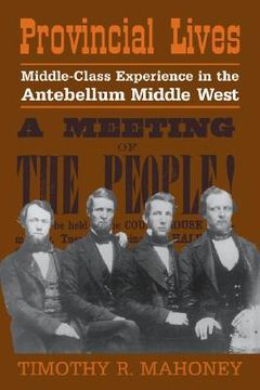 portada Provincial Lives: Middle-Class Experience in the Antebellum Middle West (en Inglés)