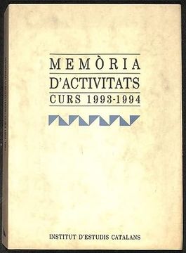 portada Memòria D'activitats Curs 1993-1994
