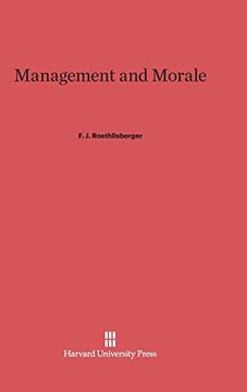 portada Management and Morale (en Inglés)