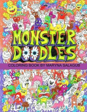 portada Doodle monsters coloring book (en Inglés)