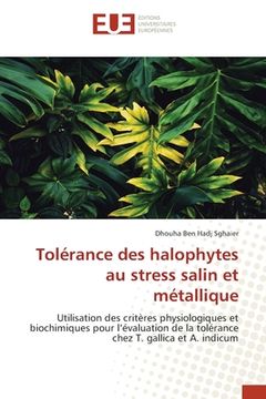 portada Tolérance des halophytes au stress salin et métallique (en Francés)