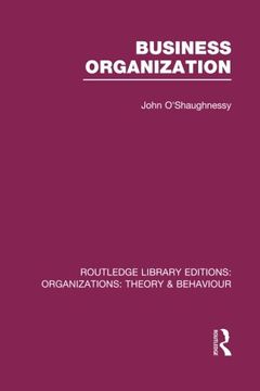 portada Business Organization (RLE: Organizations) (Routledge Library Editions: Organizations)