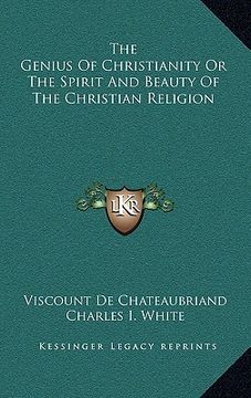 portada the genius of christianity or the spirit and beauty of the christian religion