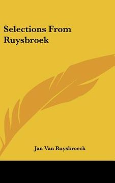 portada selections from ruysbroek (en Inglés)