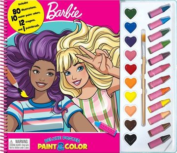 portada Barbie Deluxe Poster Paint & Color (in English)