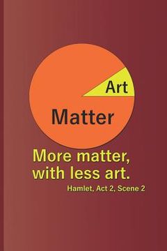 portada Matter Art More Matter, with Less Art. Hamlet, ACT 2, Scene 2: A Quote from Hamlet by William Shakespeare (en Inglés)