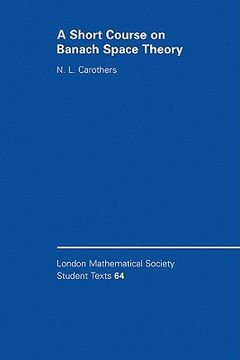 portada A Short Course on Banach Space Theory Paperback (London Mathematical Society Student Texts) (en Inglés)