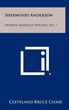portada sherwood anderson: modern american writers, no. 7 (en Inglés)