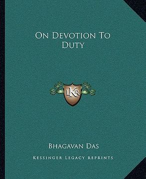 portada on devotion to duty (in English)