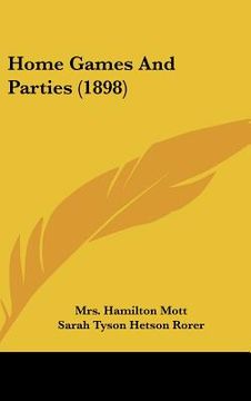 portada home games and parties (1898) (en Inglés)