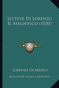 portada lettere di lorenzo il magnifico (1830)