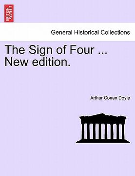 portada the sign of four ... new edition. (in English)
