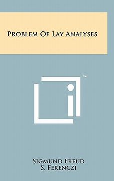 portada problem of lay analyses (en Inglés)
