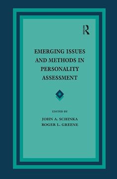 portada Emerging Issues and Methods in Personality Assessment (en Inglés)