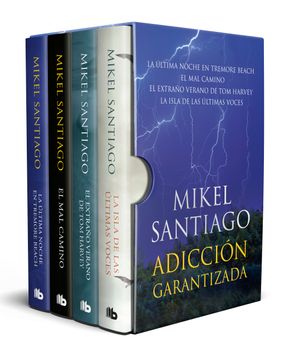 portada Estuche Mikel Santiago: Adiccion Garantizada (in Spanish)