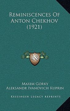 portada reminiscences of anton chekhov (1921) (in English)