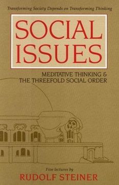 portada Social Issues: Meditative Thinking & the Threefold Social Order (cw 334) (en Inglés)
