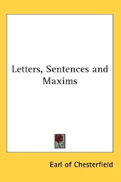 portada letters, sentences and maxims (en Inglés)