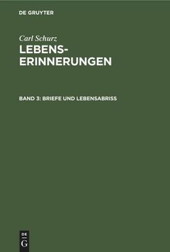 portada Briefe und Lebensabriß (en Alemán)