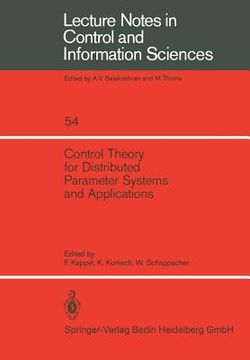 portada control theory for distributed parameter systems and applications