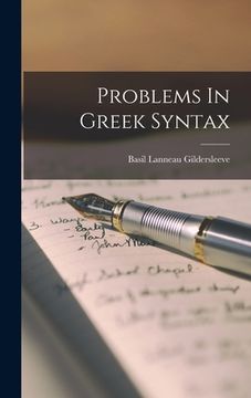 portada Problems In Greek Syntax
