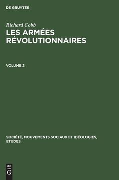 portada Richard Cobb: Les Armées Révolutionnaires. Volume 2 (en Francés)